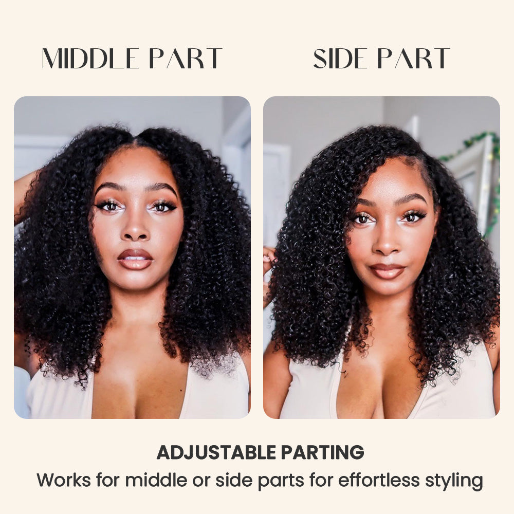 No Leave Out I Part Curly Wig