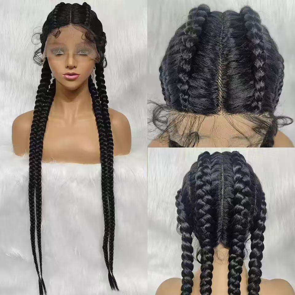 Full Lace Knotless Micro Sisterlocs Braids Bohemian Invisi Drawstring Wig
