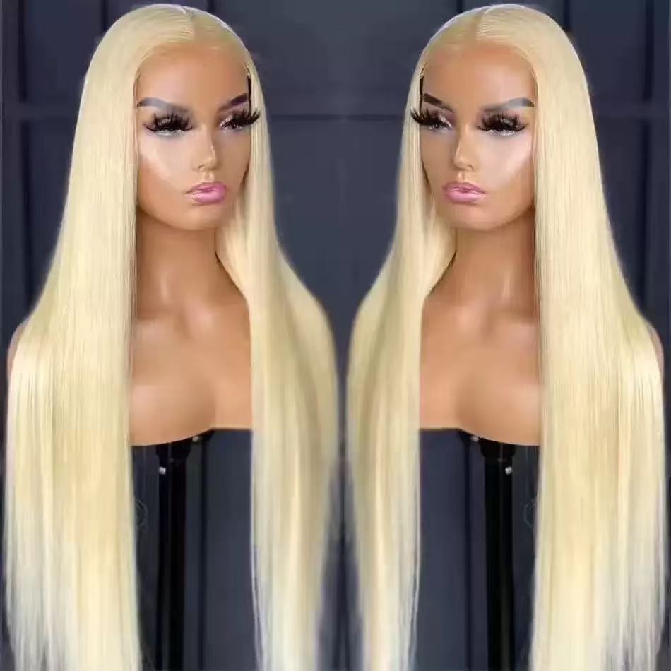Super Natural Hairline Silky Straight Glueless 13x4 Frontal Lace Wig Human Hair Pre-Cut Lace