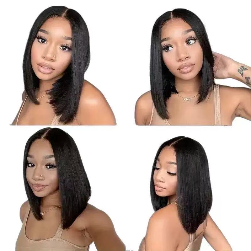 PreMax Wigs - Natural Black / Blonde Highlight C Part Glueless Lace Front Bob Wig