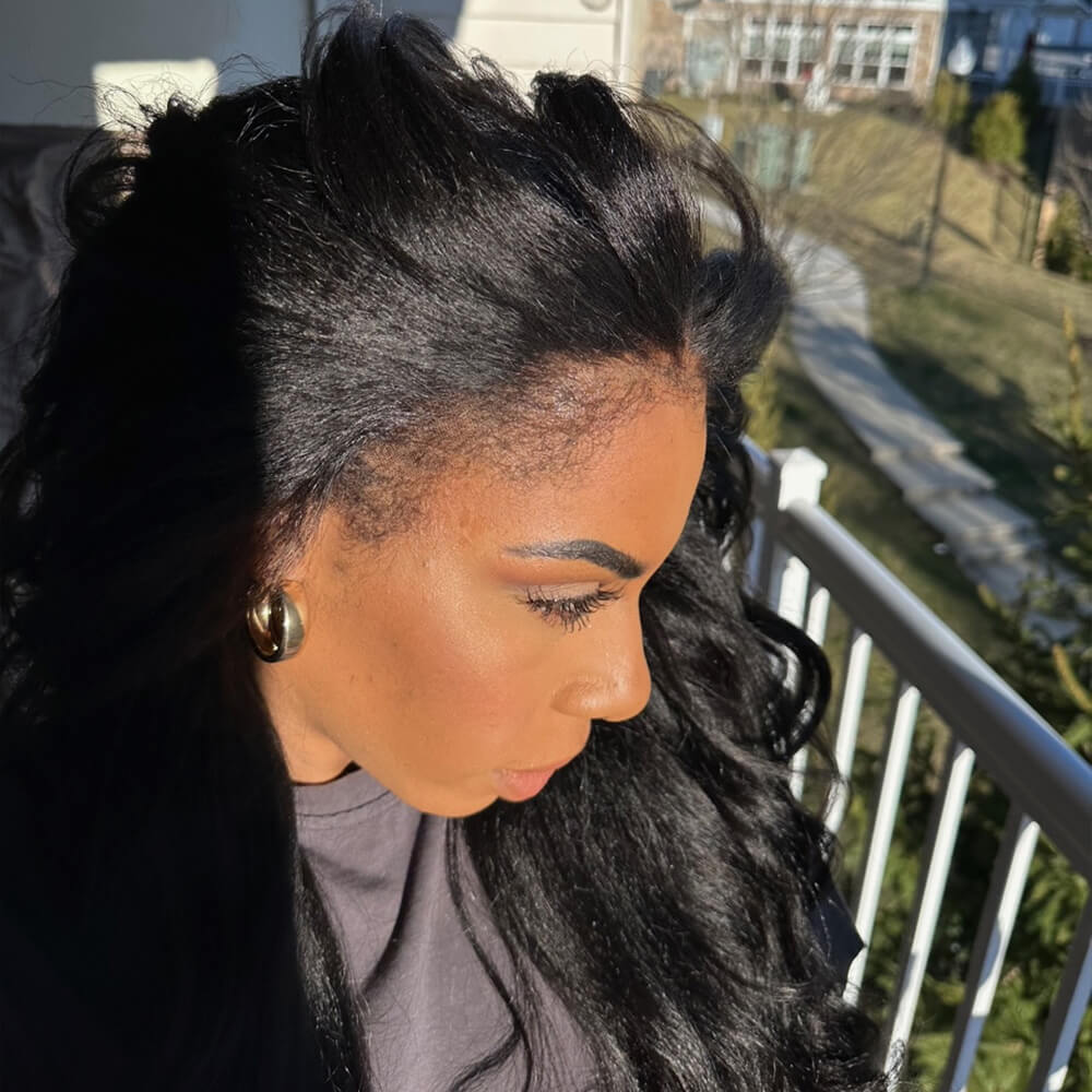 Kinky Edges HD Lace Frontal Ventilated Wig Body Wave