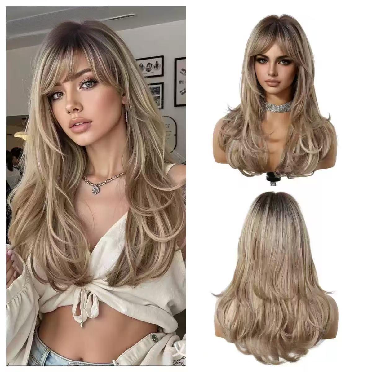 Shoulder Length Wavy Layered Cut Bob 5x5 Closure Wig  with Side Bangs