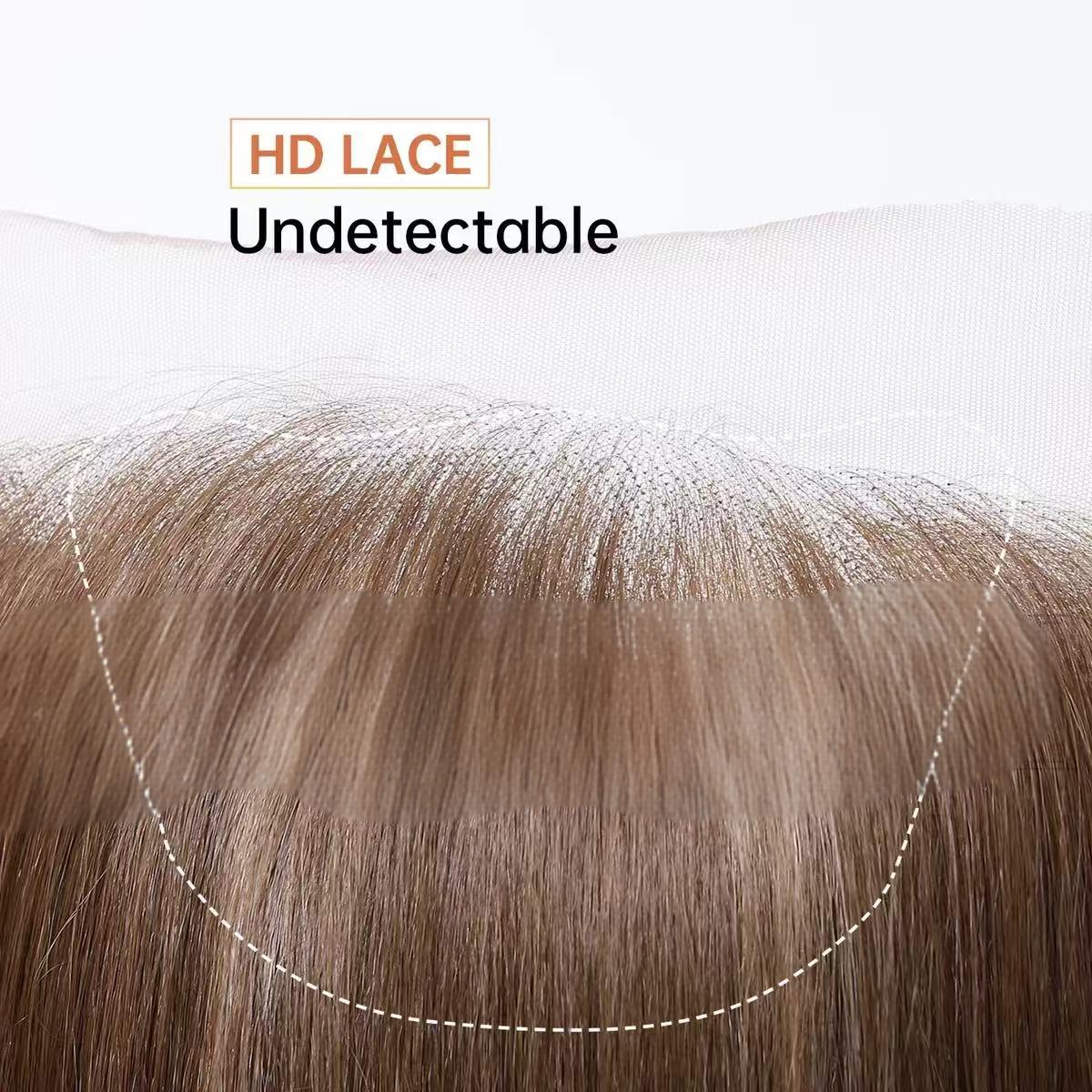 9x7 Glueless Synthetic Lace Front Wig Wear And Go pre Plucked Pre Cut Straight Wig Vivid Self Growing Clean Hairline with Tiny Knots Heat Resistant Fiber Natural No Glue Wig