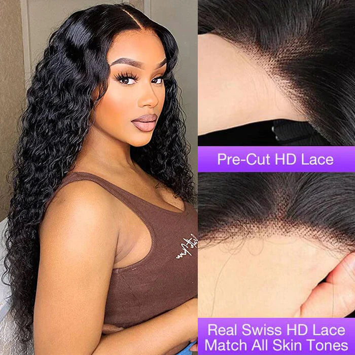 Put on & Go Glueless Curly 5x5 Pre Cut HD Lace Wig Beginner Friendly