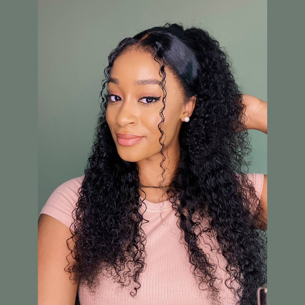 Ventilated Curly HD Lace Frontal With Kinky Edges Wig