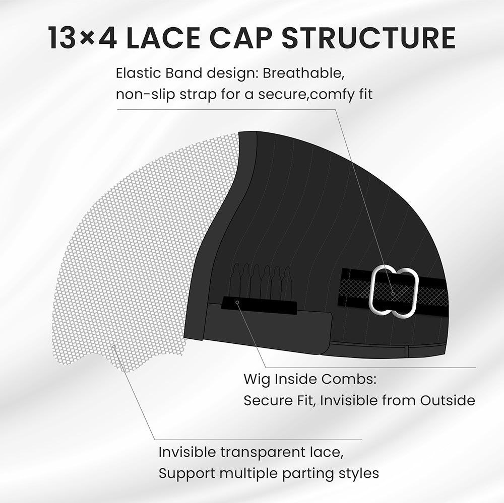 Put on & Go Layered Wavy Glueless HD Lace With Kinky Edges Wig