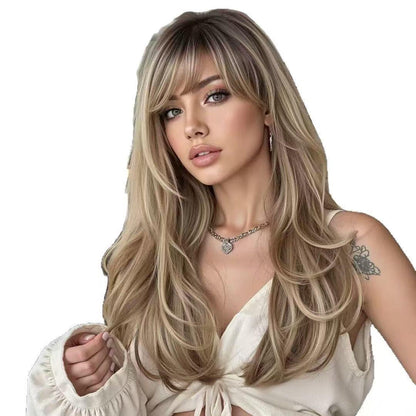 Shoulder Length Wavy Layered Cut Bob 5x5 Closure Wig  with Side Bangs