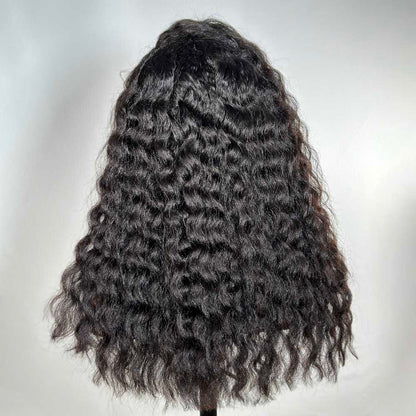 Fluffy Wand Curls HD Lace With 4C Kinky Edges Wig