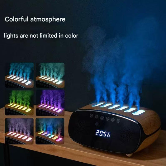 Essential Oil Diffuser with LED Color Changing Lights & Clock - Smart Home Ambiance