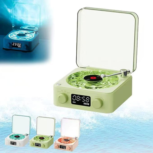 Ocean Sound Bluetooth Speaker & Digital Alarm Clock with RGB Ambient Light