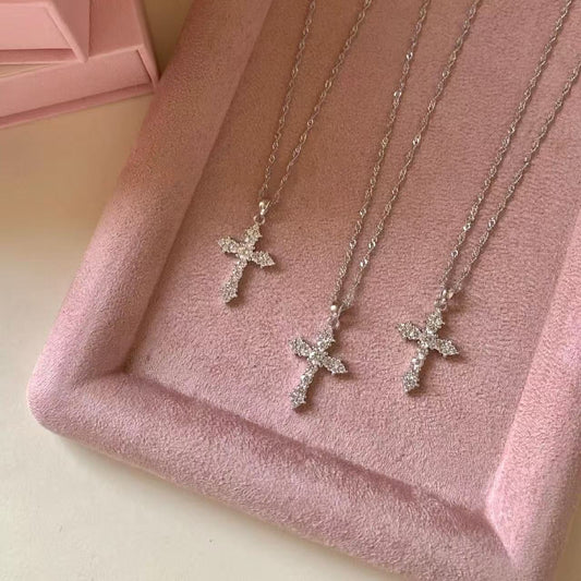 Sparkling Snowflake Pendant Necklace, 925 Sterling Silver, Delicate Diamond Jewelry