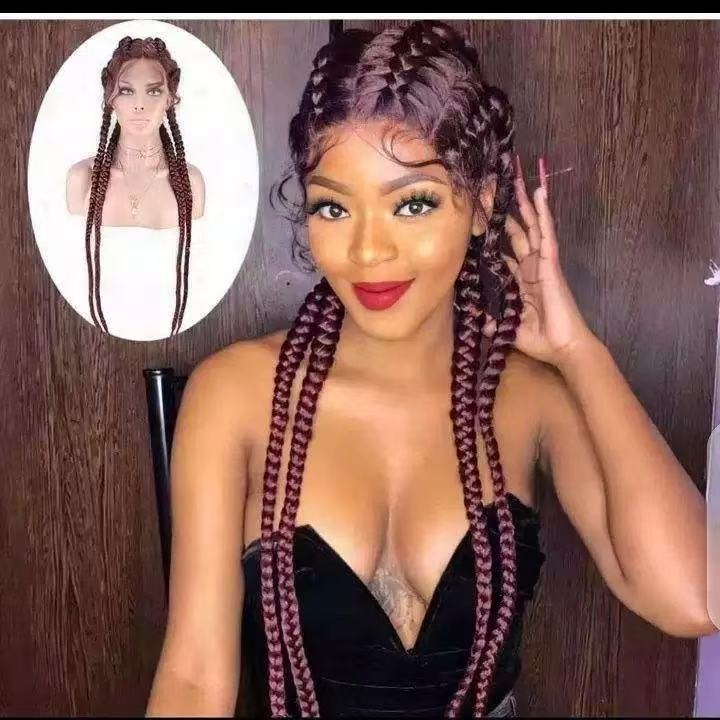 Full Lace Knotless Micro Sisterlocs Braids Bohemian Invisi Drawstring Wig