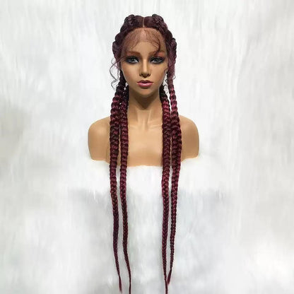 Full Lace Knotless Micro Sisterlocs Braids Bohemian Invisi Drawstring Wig