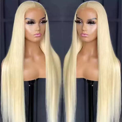 Super Natural Hairline Silky Straight Glueless 13x4 Frontal Lace Wig Human Hair Pre-Cut Lace