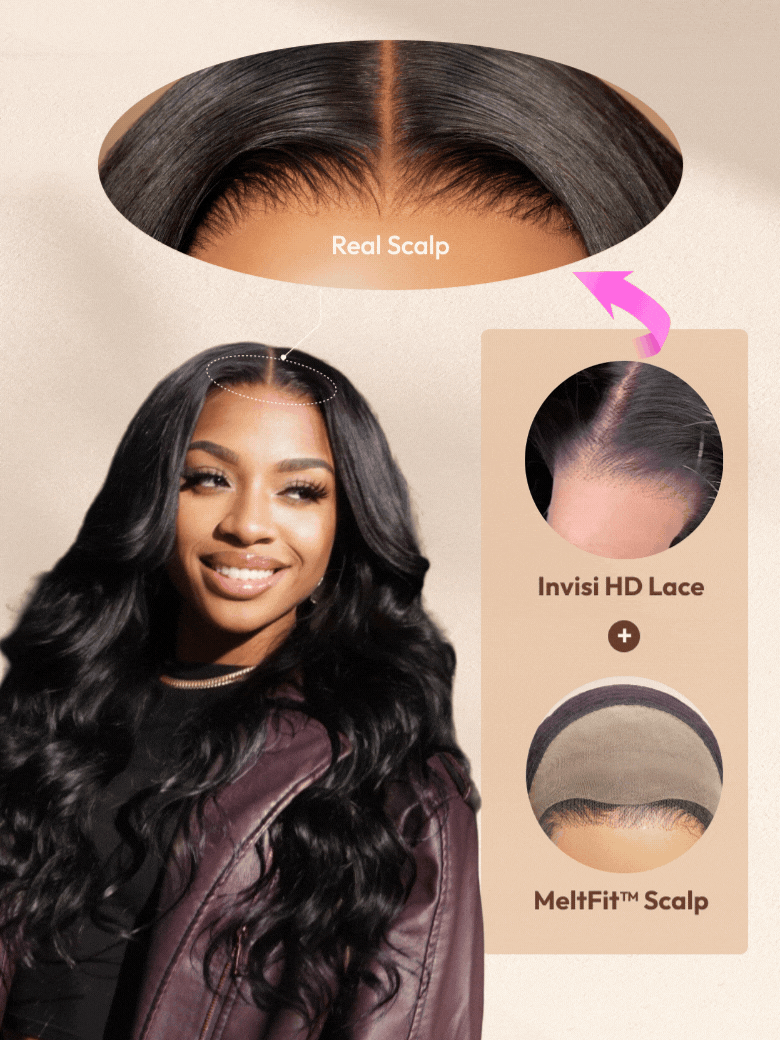 13x4 Pre Everything™ Pre-Cut HD & Transparent Lace Front Water Wave Drawstring Wig With Baby Hair