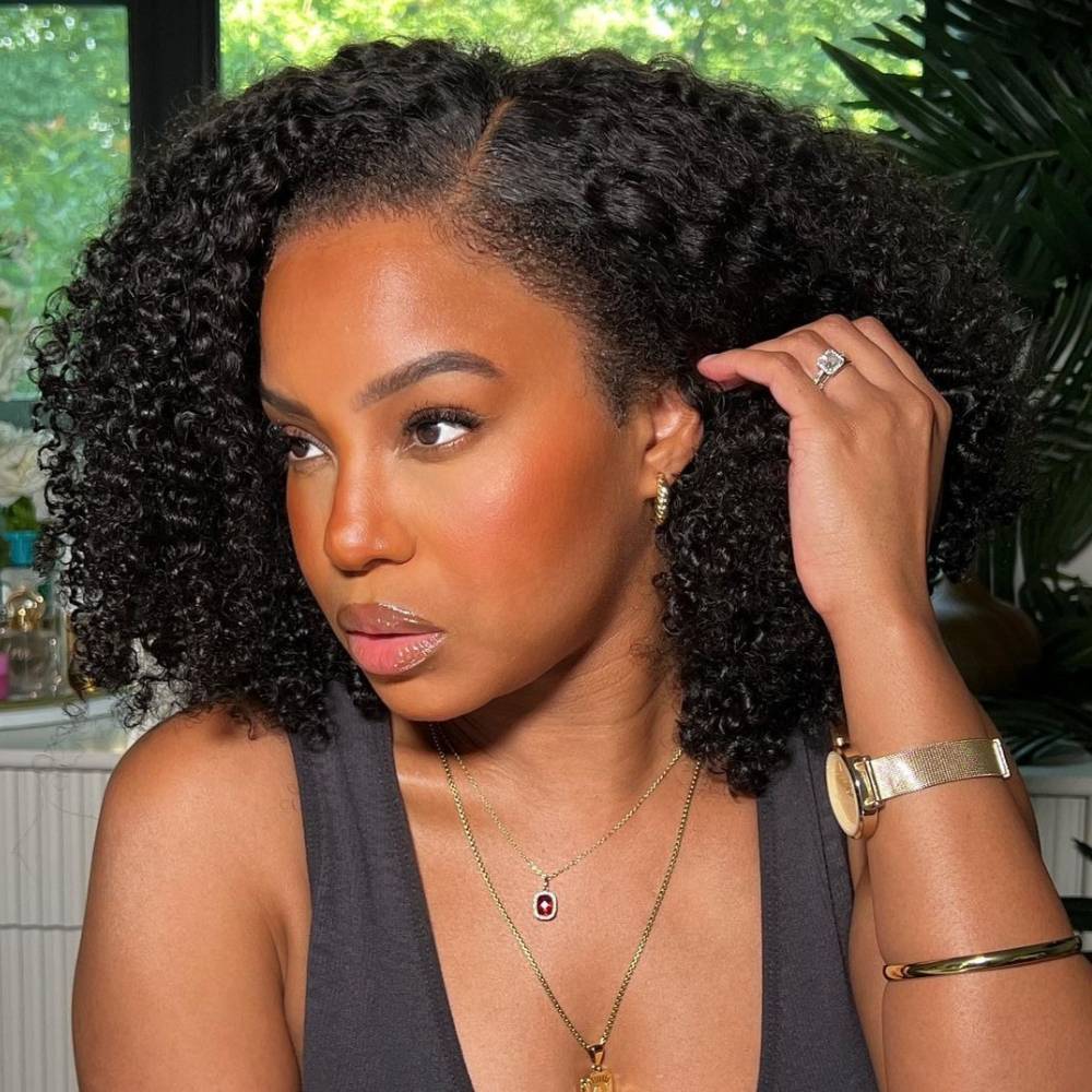 Afro Coily HD Lace Frontal With 4c Kinky Edges Wig