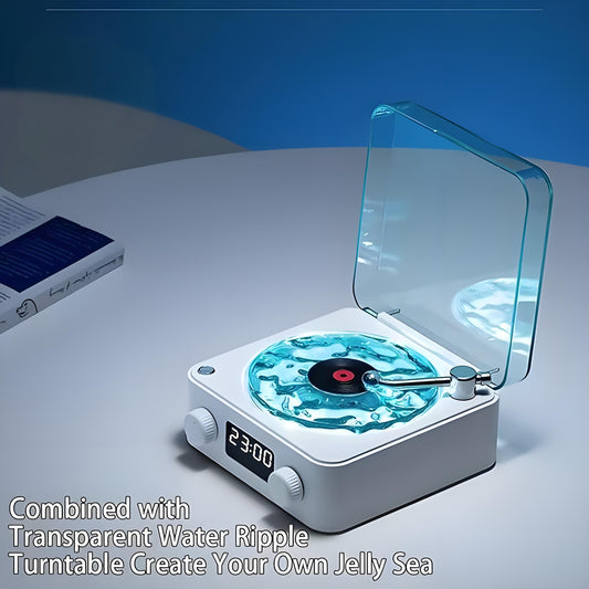 Ocean Sound Bluetooth Speaker & Digital Alarm Clock with RGB Ambient Light