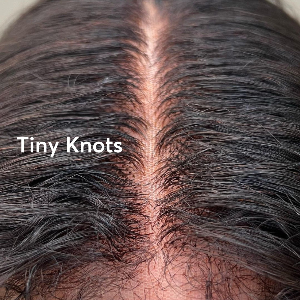 Glueless Hybrid Hairline With Kinky Straight 9x4 Lace Ventilated Wig