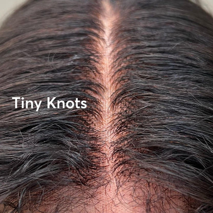 Glueless Hybrid Hairline With Kinky Straight 9x4 Lace Ventilated Wig