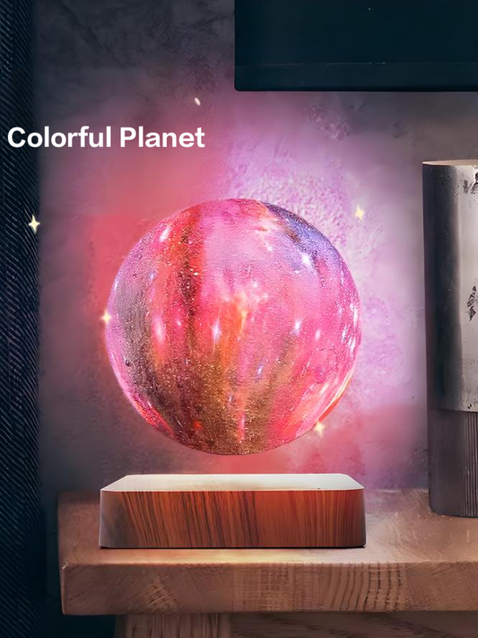 Levitating Galaxy Lamp - Magnetic Floating Planet Night Light for Bedroom & Office