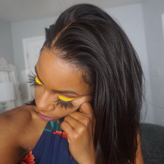 Malaysian Hair Elegant Bob Short Lace Front Wig 100%Human Hair