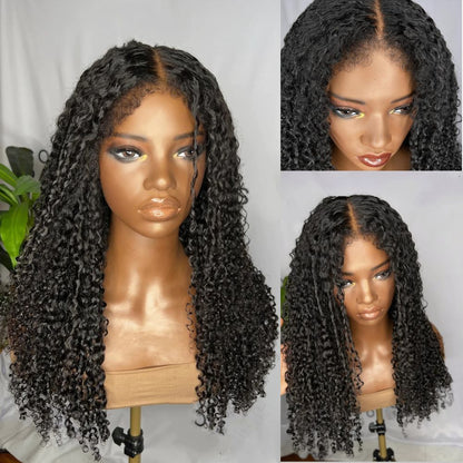 Ventilated HD Lace Frontal Curly With Kinky Edges Wig