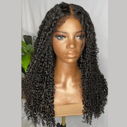 Ventilated HD Lace Frontal Curly With Kinky Edges Wig