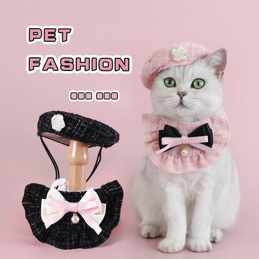 Chanel-Style Pet Beret Set