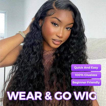 Put on & Go Glueless Curly 5x5 Pre Cut HD Lace Wig Beginner Friendly