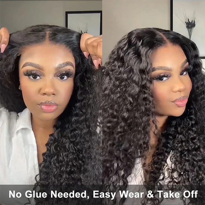 Put on & Go Glueless Curly 5x5 Pre Cut HD Lace Wig Beginner Friendly