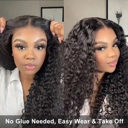 Put on & Go Glueless Curly 5x5 Pre Cut HD Lace Wig Beginner Friendly